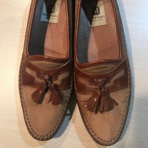 Handcrafted genuine Leather and suede Loafers
